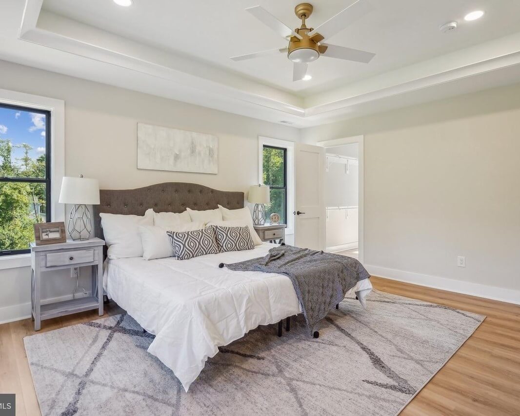 Bedroom detail in a 4,749 sq ft new home